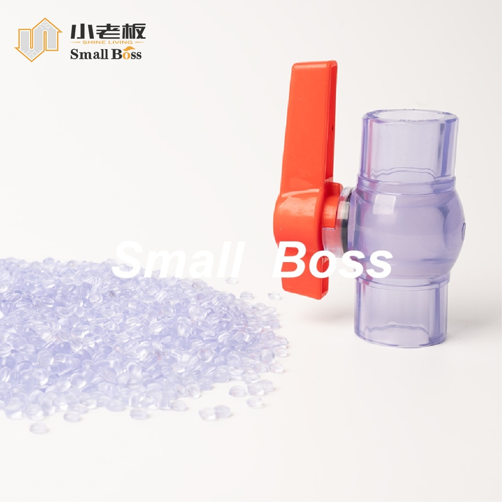 Impact resistant High transparent rigid PVC Compound for injection chemical valve casing