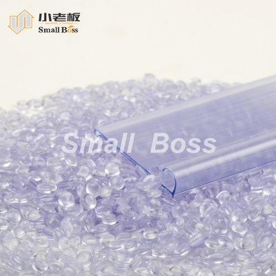 High transparent rigid PVC Compound for supermarket price strips/supermarket label strips