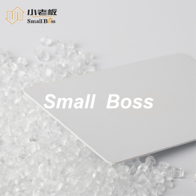 High toughness transparent rigid PVC Compound for magnetic strips and chip cards